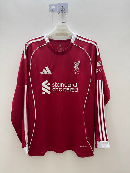 Liverpool 25/26 Home Long Sleeve Football Shirt