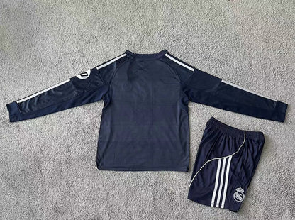 Kids Real Madrid 25/26 Away Long Sleeve Football Shirt