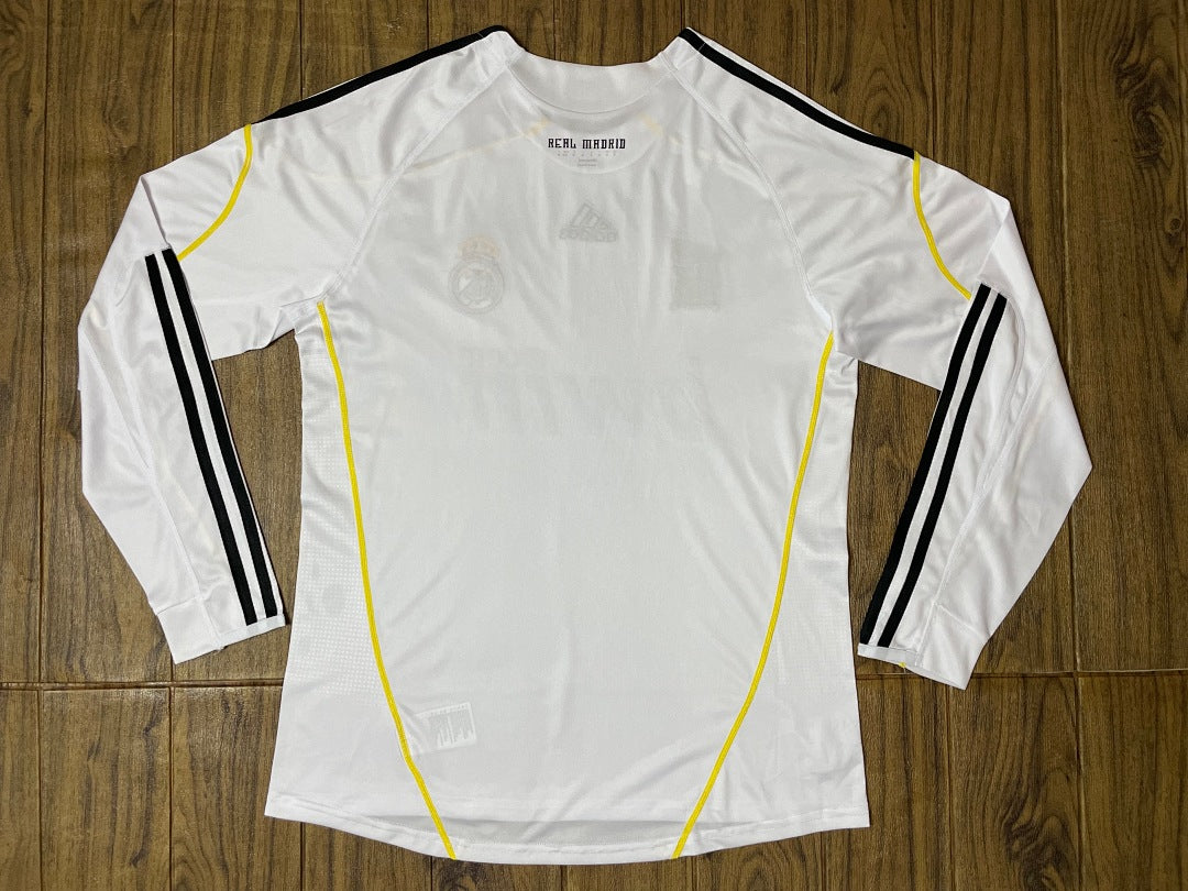 Real Madrid 09/10 Home Long Sleeve Football Shirt