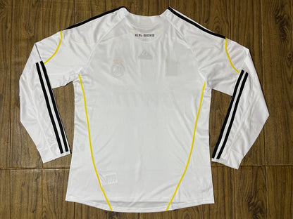 Real Madrid 09/10 Home Long Sleeve Football Shirt