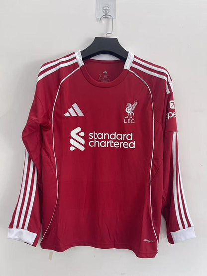 Liverpool 25/26 Home Long Sleeve Football Shirt