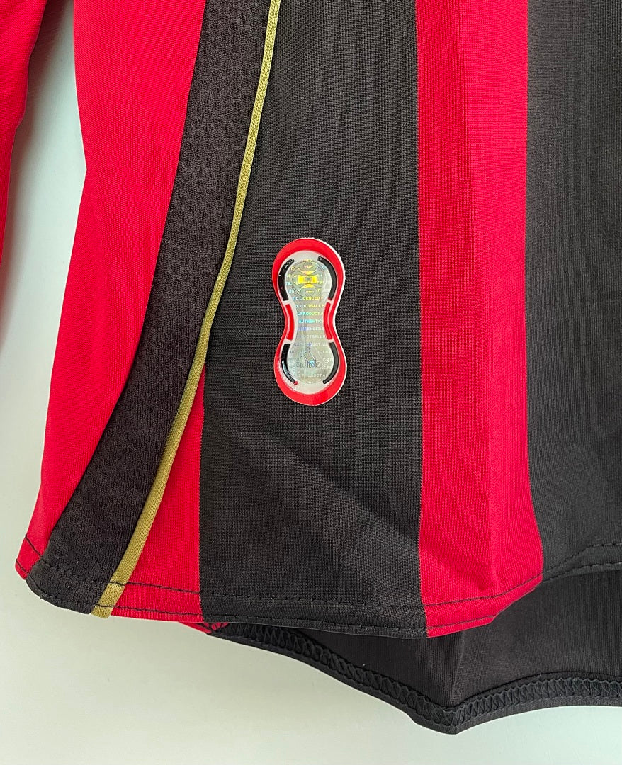 AC Milan 06/07 Home Long Sleeve Football Shirt