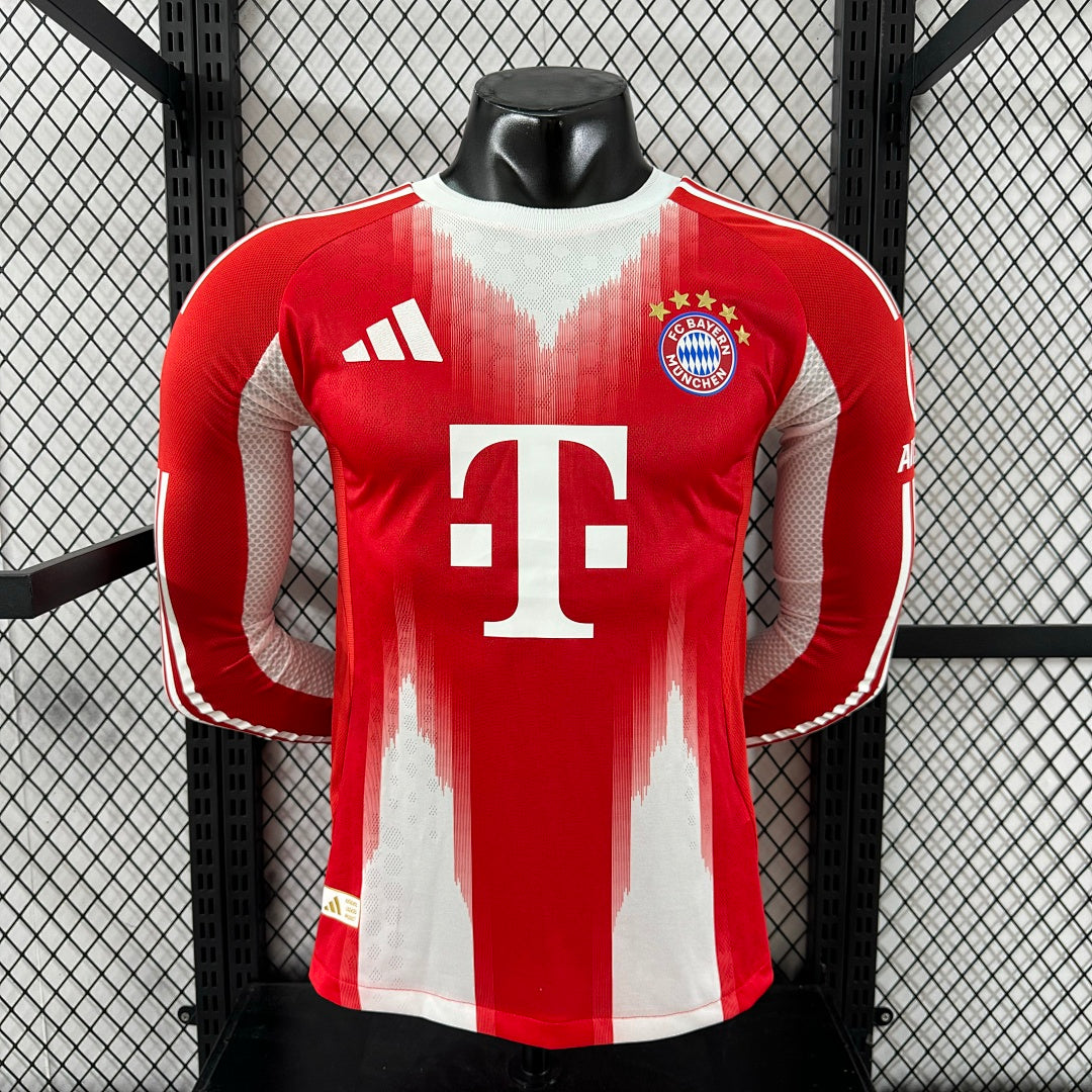 Bayern Munich 25/26 Home Long Sleeve Football Shirt