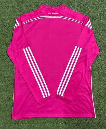 Real Madrid 14/15 Away Pink Long Sleeve Football Shirt