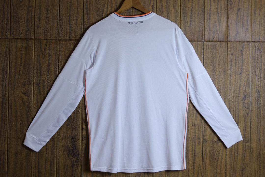Real Madrid 13/14 Home Long Sleeve Football Shirt