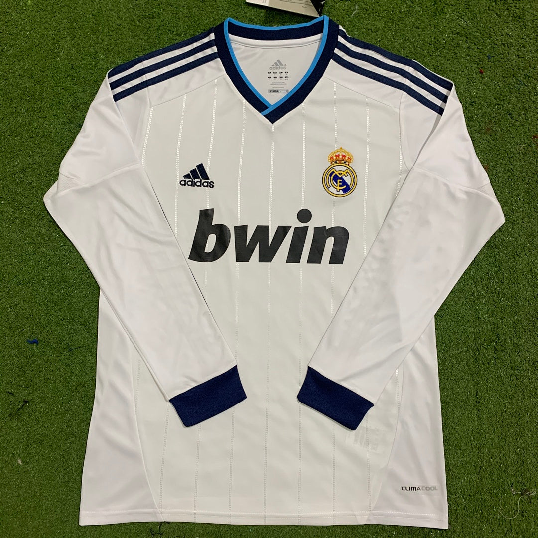 Real Madrid 12/13 Home Long Sleeve Football Shirt