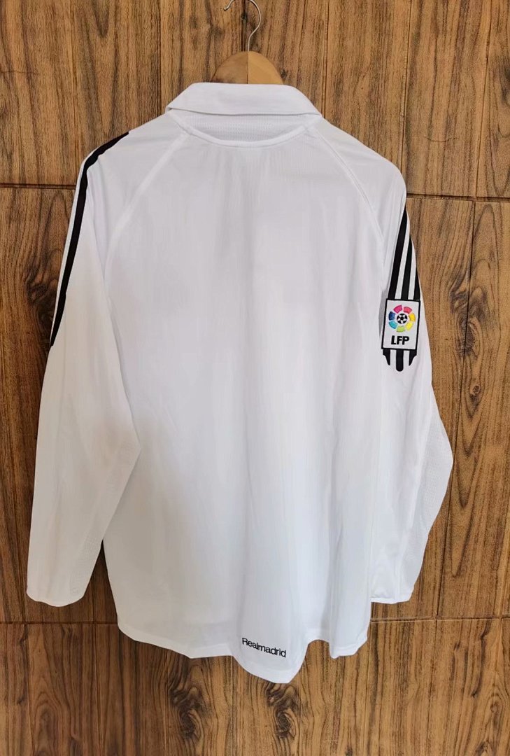 Real Madrid 05/06 Home Long Sleeve Football Shirt