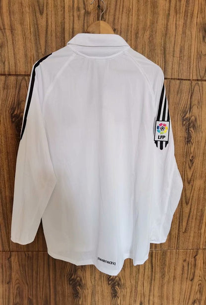 Real Madrid 05/06 Home Long Sleeve Football Shirt