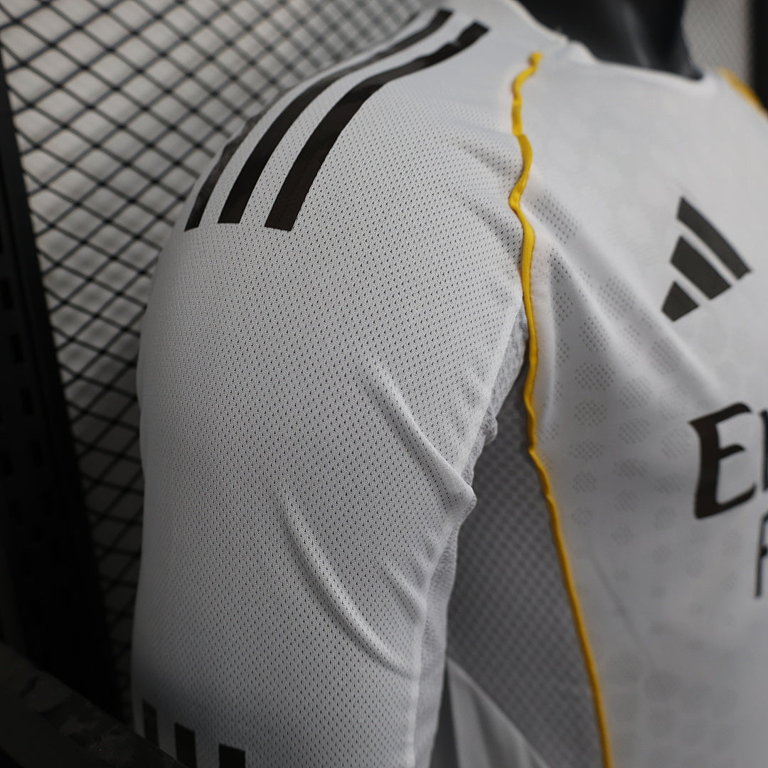 Real Madrid 25/26 Home Long Sleeve Football Shirt