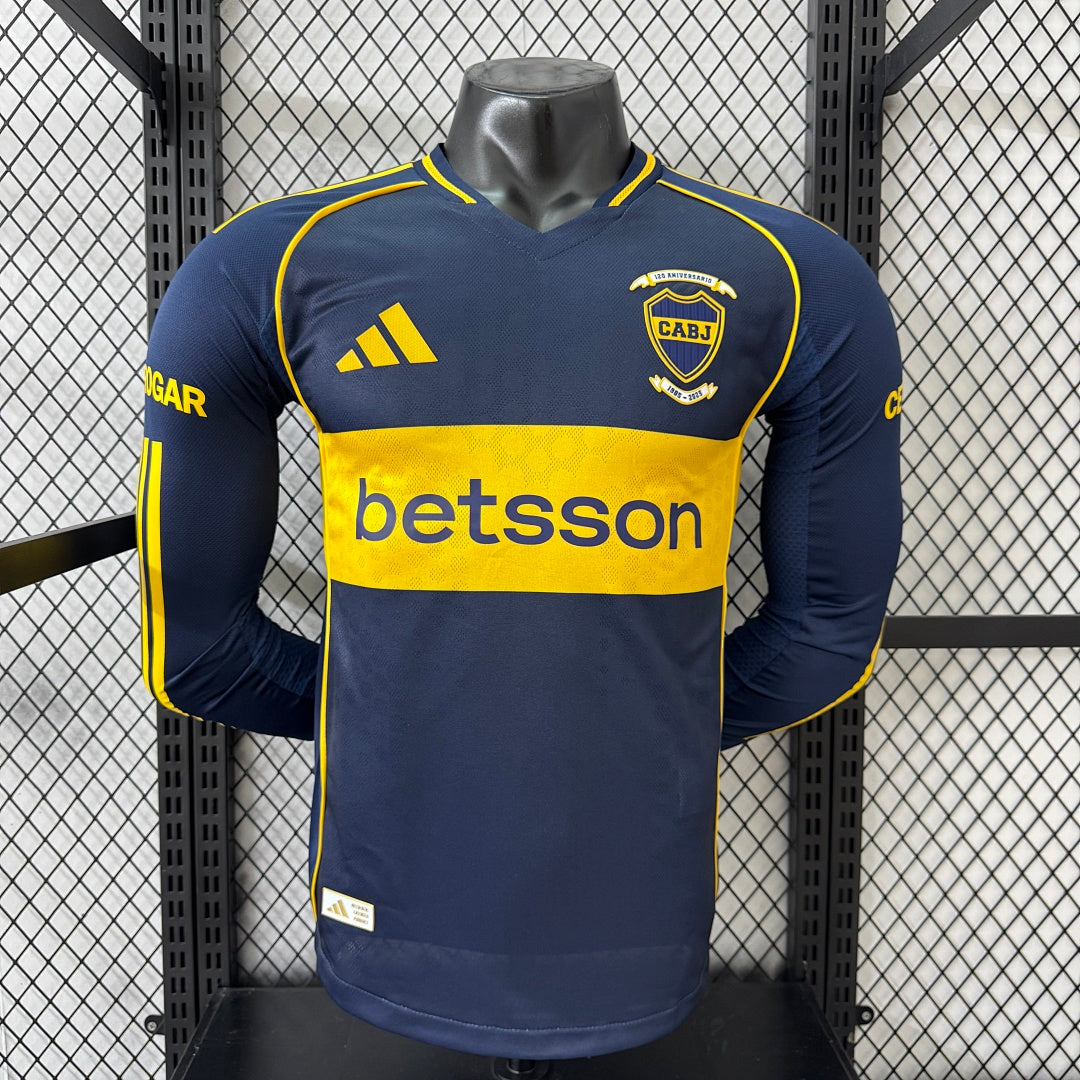 Boca Juniors 25/26 Home Long Sleeve Football Shirt