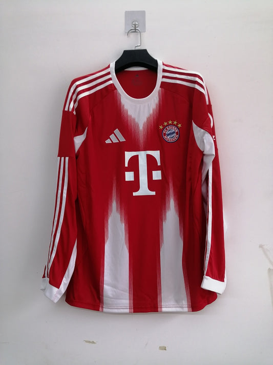 Bayern Munich 25/26 Home Long Sleeve Football Shirt