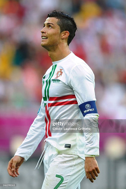 Portugal 2012 Away Player Version Long Sleeve Football Shirt