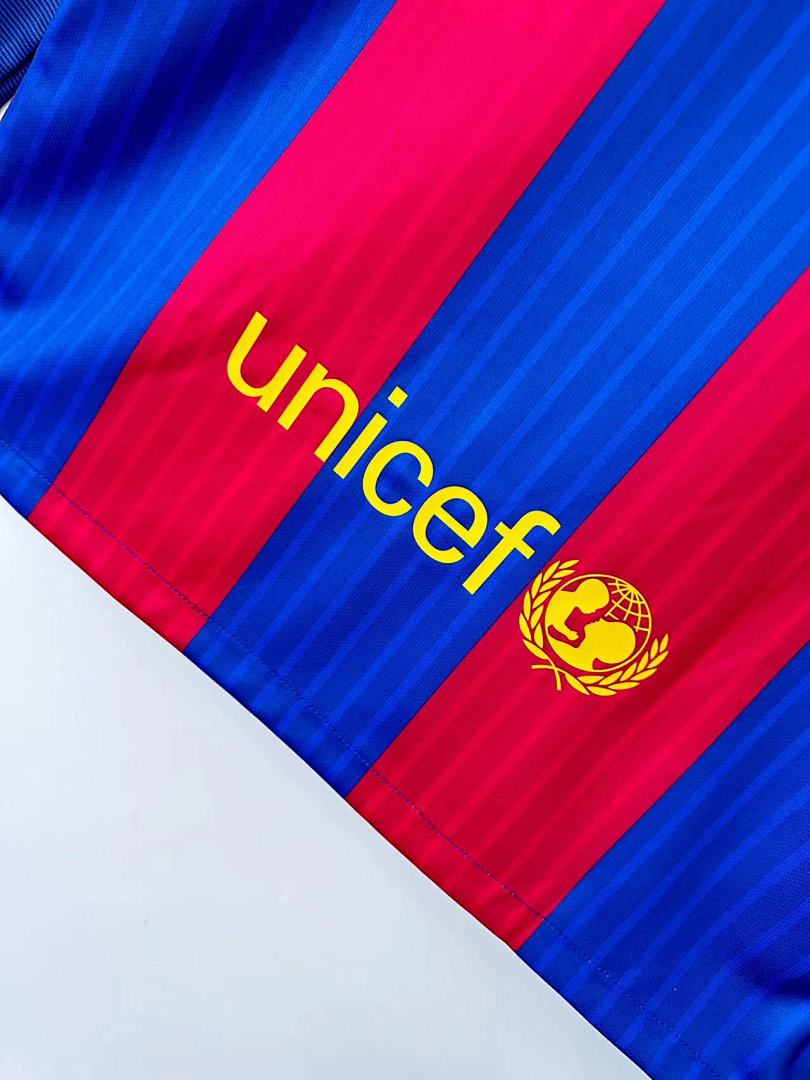 Barcelona 16/17 Home Long Sleeve Football Shirt