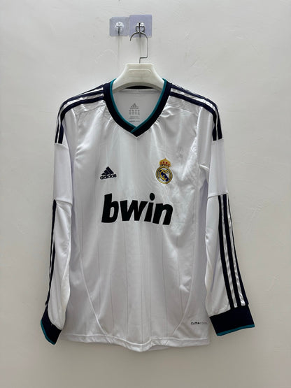 Real Madrid 12/13 Home Long Sleeve Football Shirt
