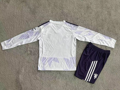 Kids Manchester United 25/26 Away Long Sleeve Football Shirt