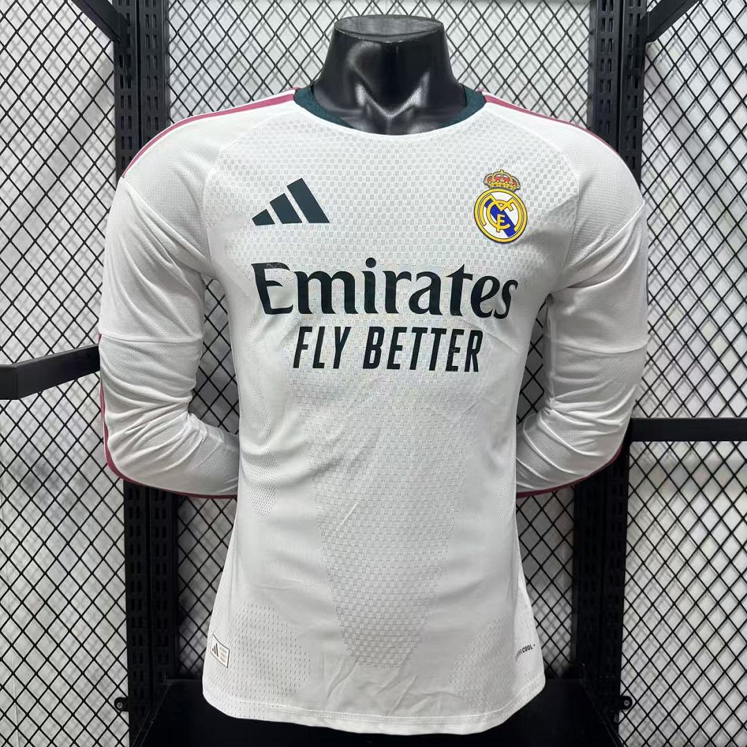 Real Madrid 26/27 Home Long Sleeve Football Shirt