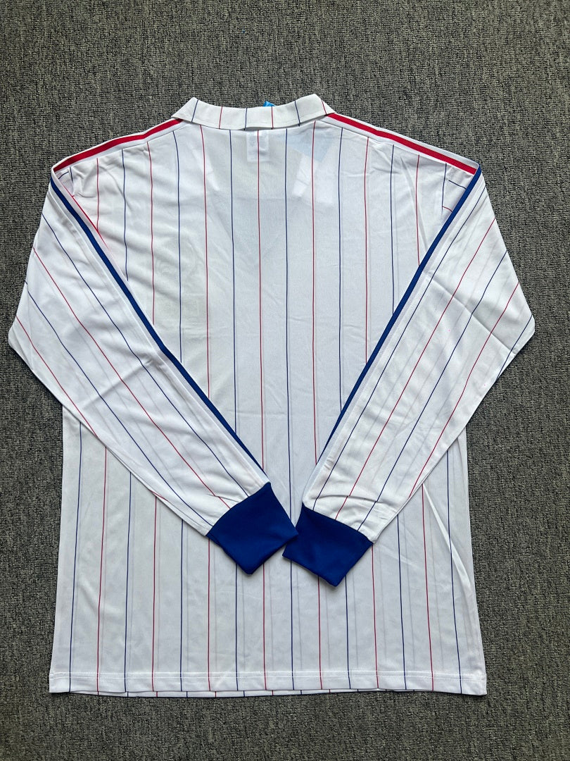 France 80/82 Away Long Sleeve Football Shirt