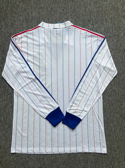 France 80/82 Away Long Sleeve Football Shirt