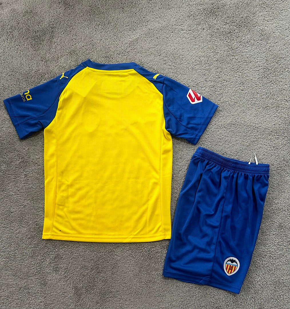 Kids Valencia 25/26 Yellow Football Shirt