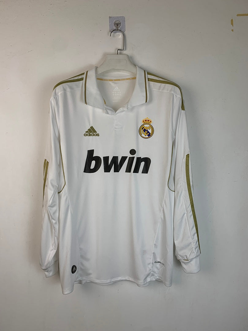 Real Madrid 11/12 Home Long Sleeve Football Shirt