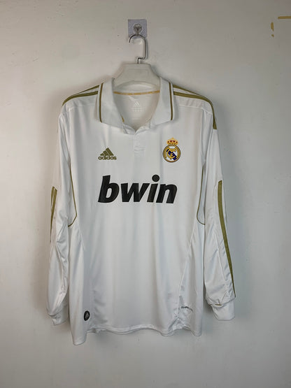 Real Madrid 11/12 Home Long Sleeve Football Shirt
