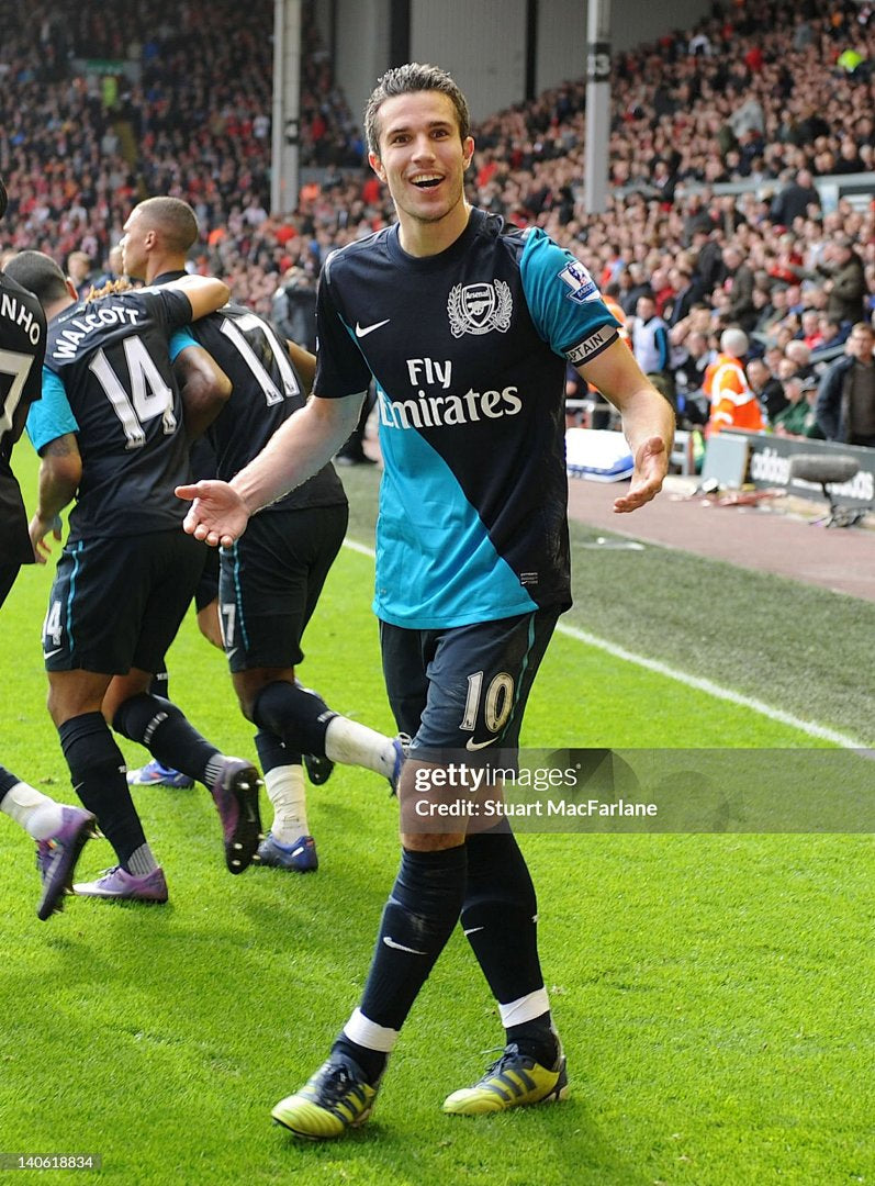 Arsenal 11/12 Away Player Version Long Sleeve Football Shirt