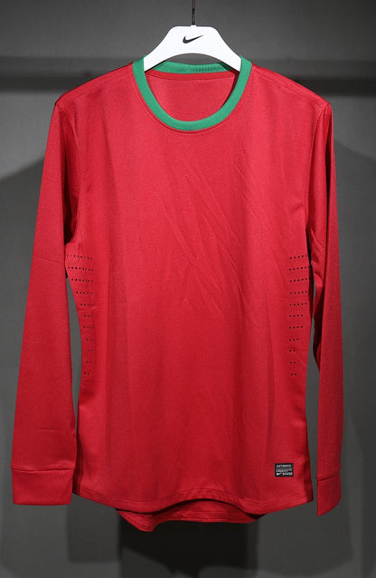 Portugal 2012 Home Player Version Long Sleeve Football Shirt