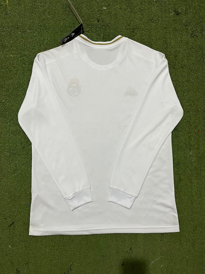 Real Madrid 19/20 Home Long Sleeve Football Shirt