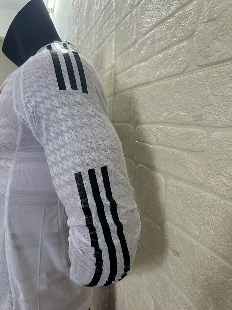 Real Madrid 24/25 Home Long Sleeve Football Shirt