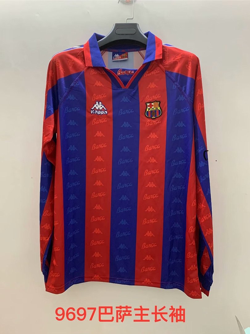 Barcelona 96/97 Home Long Sleeve Football Shirt