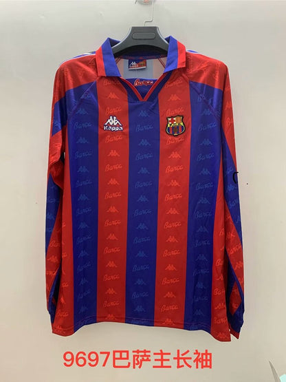 Barcelona 96/97 Home Long Sleeve Football Shirt