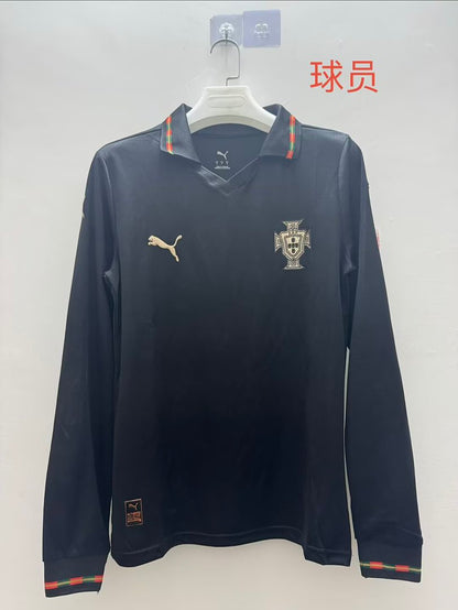 Portugal 26/27 Black Special Edition Long Sleeve Player Version Football Shirt