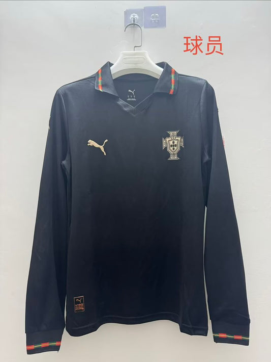 Portugal 26/27 Black Special Edition Long Sleeve Player Version Football Shirt