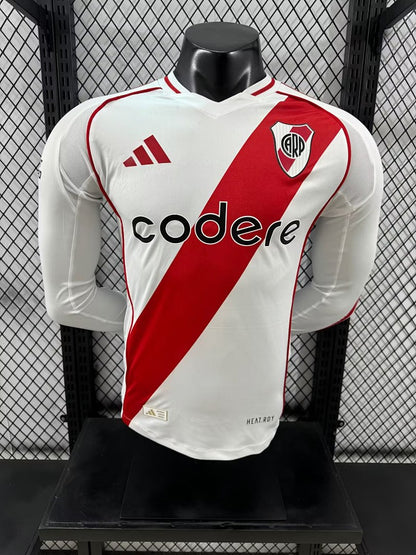 River Plate 24/25 Home Long Sleeve Football Shirt