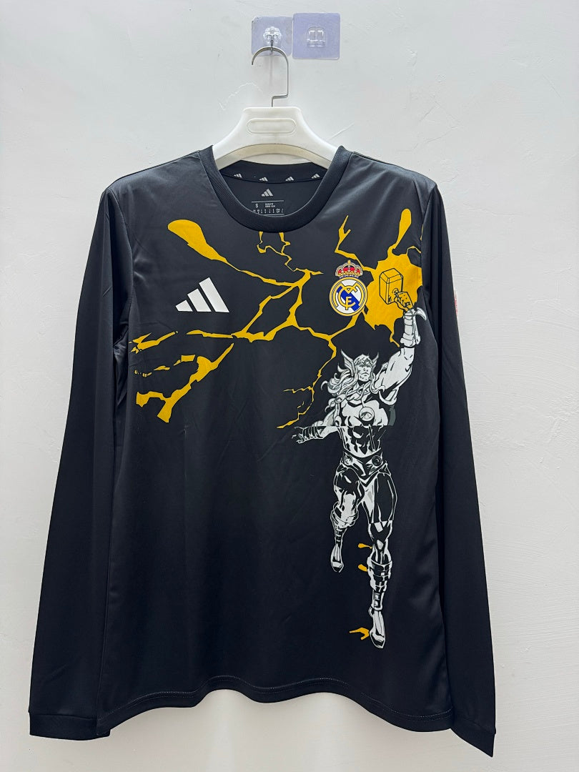 Real Madrid 26/27 Black Special Edition Long Sleeve Football Shirt