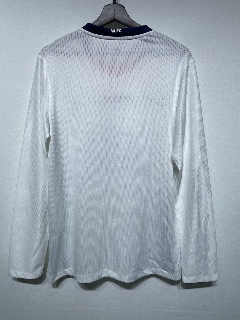 Manchester United 08/09 Away White Long Sleeve Football Shirt
