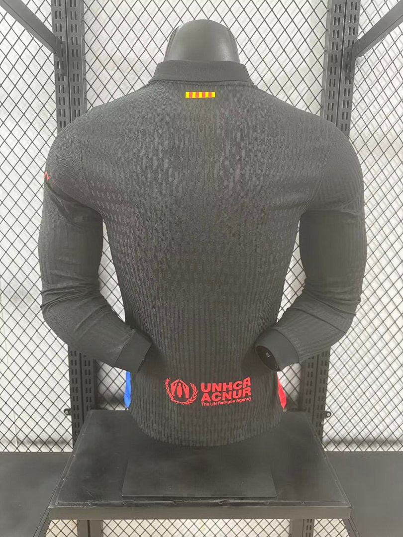 Barcelona 24/25 Away Long Sleeve Football Shirt