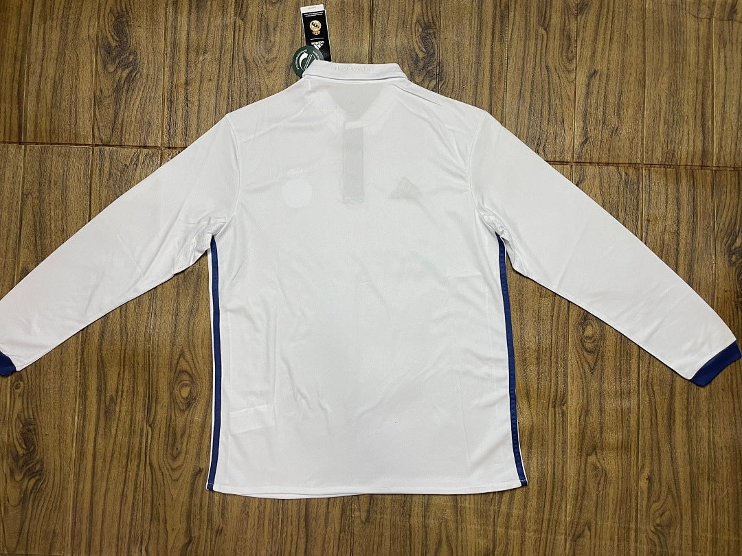 Real Madrid 16/17 Home Long Sleeve Football Shirt