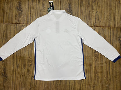 Real Madrid 16/17 Home Long Sleeve Football Shirt