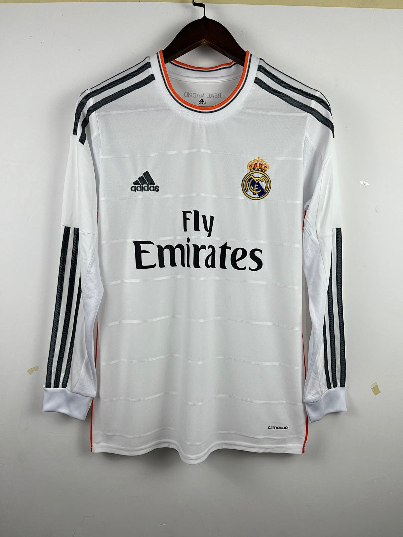 Real Madrid 13/14 Home Long Sleeve Football Shirt