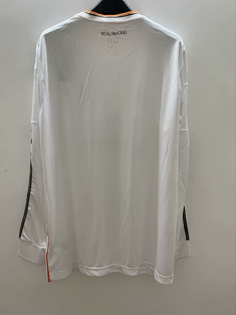 Real Madrid 13/14 Home Long Sleeve Football Shirt