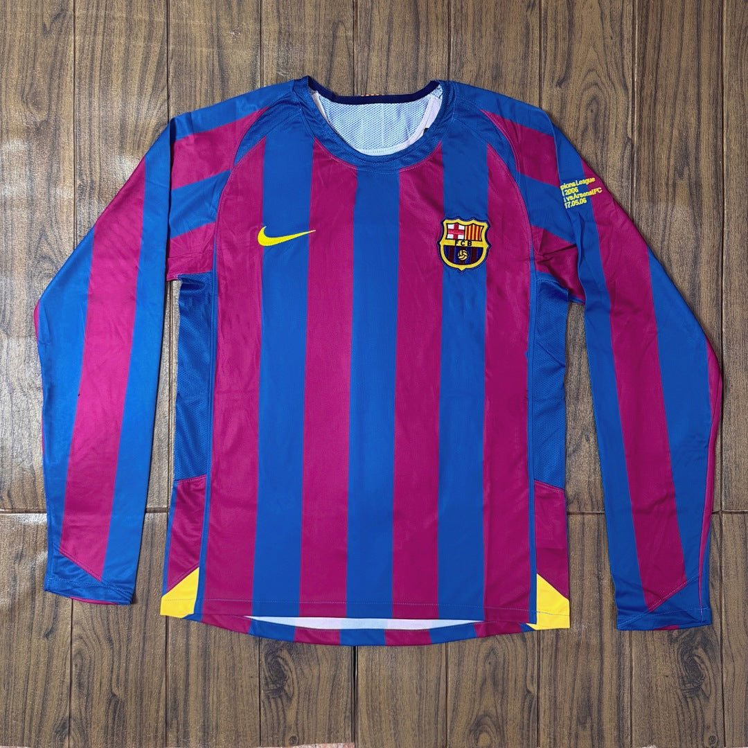 Barcelona 05/06 Home Long Sleeve Football Shirt