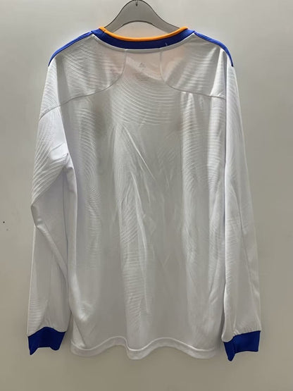 Real Madrid 21/22 Home Long Sleeve Football Shirt