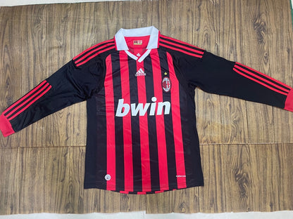 AC Milan 09/10 Home Long Sleeve Football Shirt