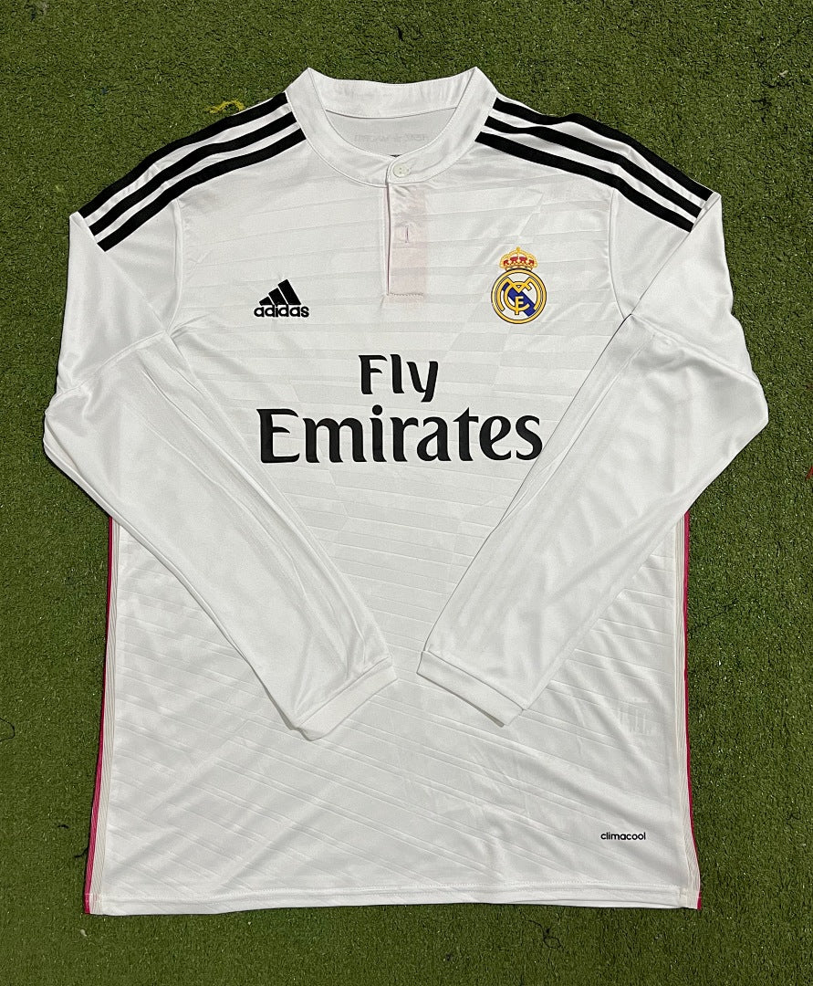 Real Madrid 14/15 Home Long Sleeve Football Shirt