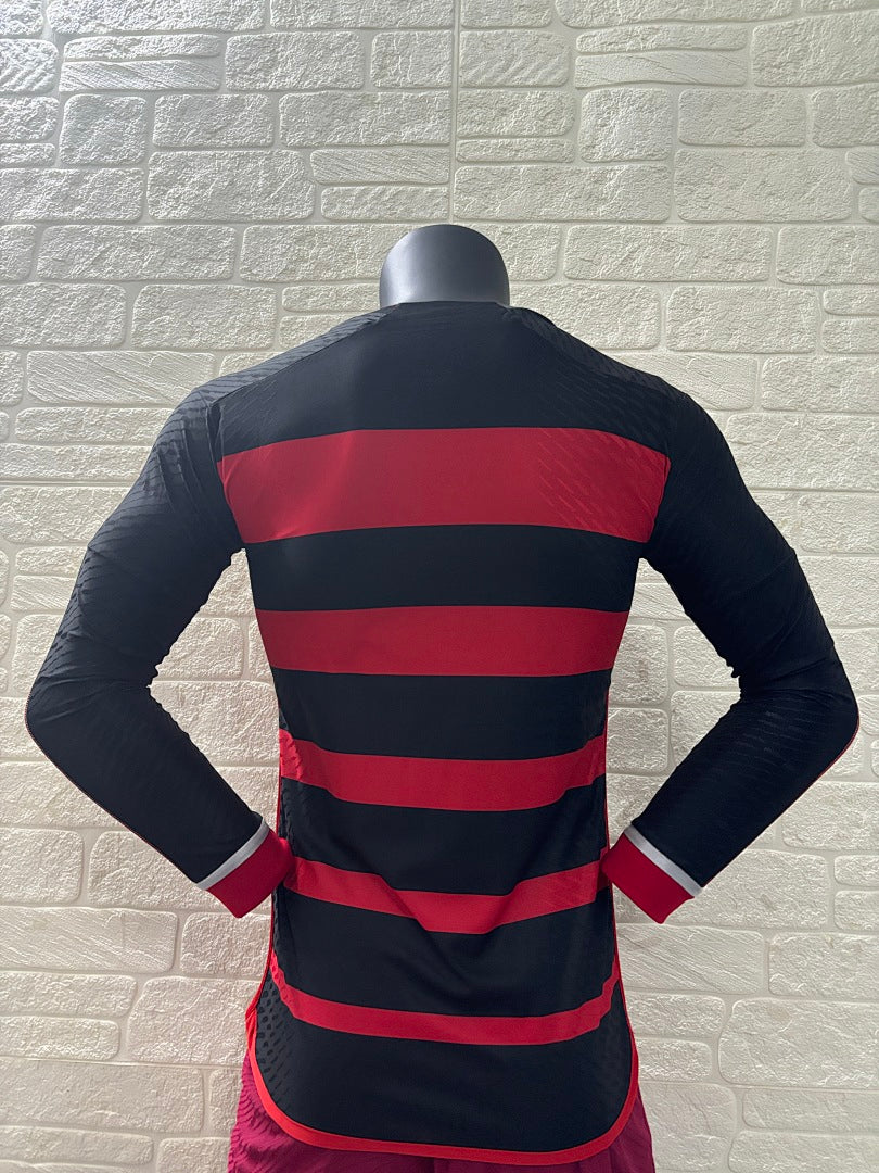 Flamengo 24/25 Home Long Sleeve Football Shirt