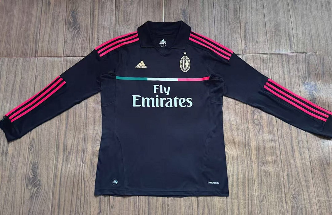 AC Milan 11/12 Away Long Sleeve Football Shirt