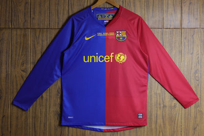 Barcelona 08/09 Long Sleeve Football Shirt