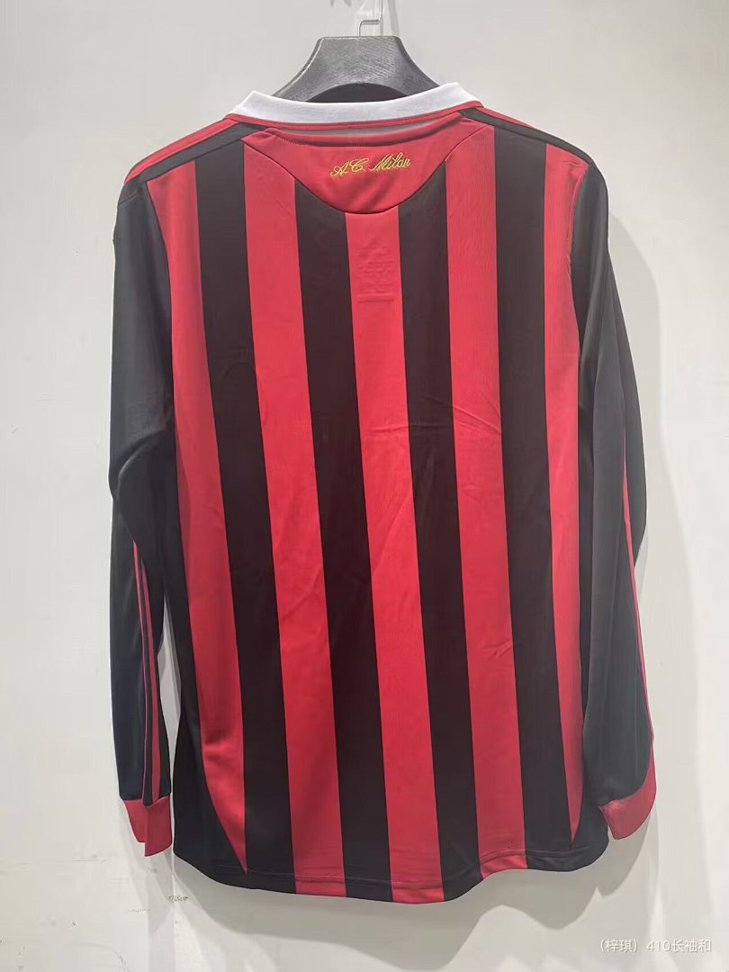AC Milan 09/10 Home Long Sleeve Football Shirt