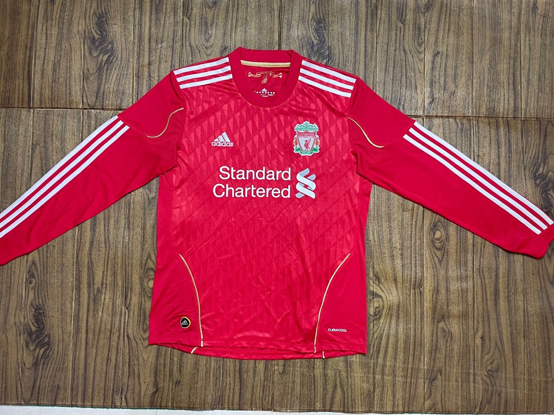 Liverpool 10/11 Home Long Sleeve Football Shirt